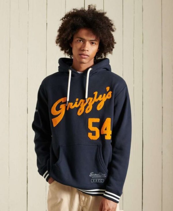 SUPERDRY® COLLEGIATE HOOD M2011544A-98T Eclipse Navy