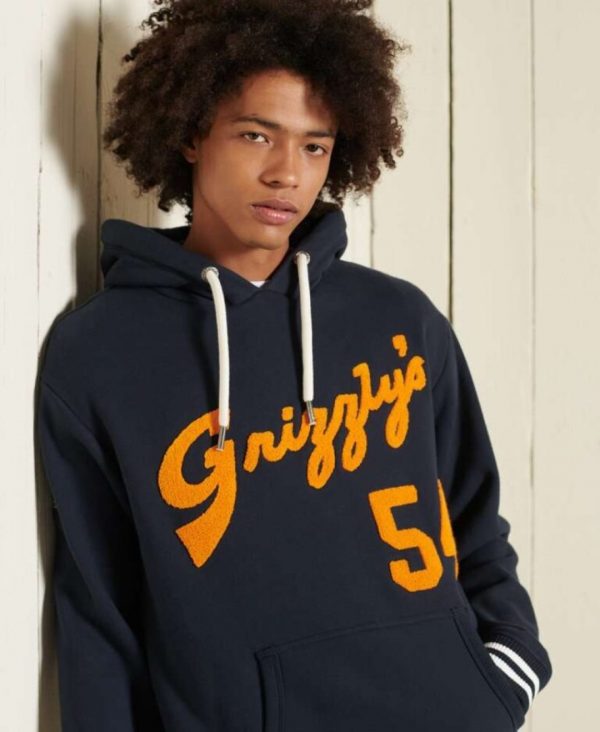 SUPERDRY® COLLEGIATE HOOD M2011544A-98T Eclipse Navy