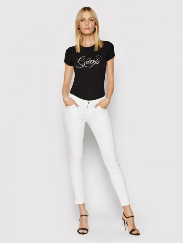 GUESS Jean Παντελόνι Skinny Fit W2GAJ2D4DN1-PMOO White