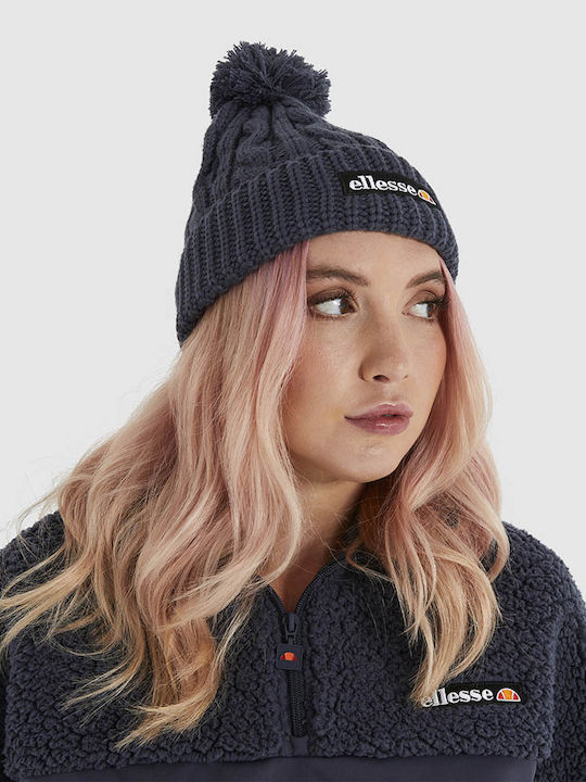 Ellesse Jaida Pom Pom Beanie Γυναικείος Σκούφος με Πλεξούδες SAPA2648-429 Blue Navy/Μπλέ Navy