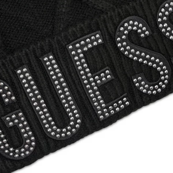 Guess Beanie Ανδρικός Σκούφος με Πλεξούδες W2BZ15Z33600-JBLK-Black/Μαύρο