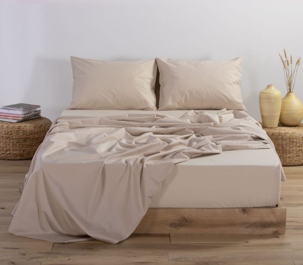 Nef&Nef ΣΕΝΤΟΝΙ KING SIZE ΜΕ ΛΑΣΤΙΧΟ BASIC 180Χ200+35 024424-Beige/Μπέζ