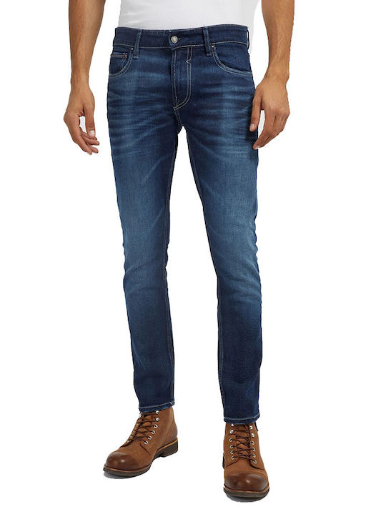 Guess Ανδρικό Παντελόνι Τζιν σε Skinny Εφαρμογή M2BAN1D4PJ5-REAC Blue/Μπλέ