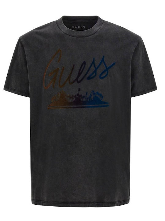 Guess Ανδρική Κοντομάνικη Μπλούζα/T-shirt - M3GI48KBDL0-JTMU - Γκρι Σκούρο/Dark Grey