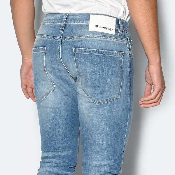 Brokers Jeans JEAN ΠΑΝΤΕΛΟΝΙ ΑΝΔΡΙΚΟ ΜΠΛΕ SLIM FIT 23013-402-43-BLUE/Μπλέ