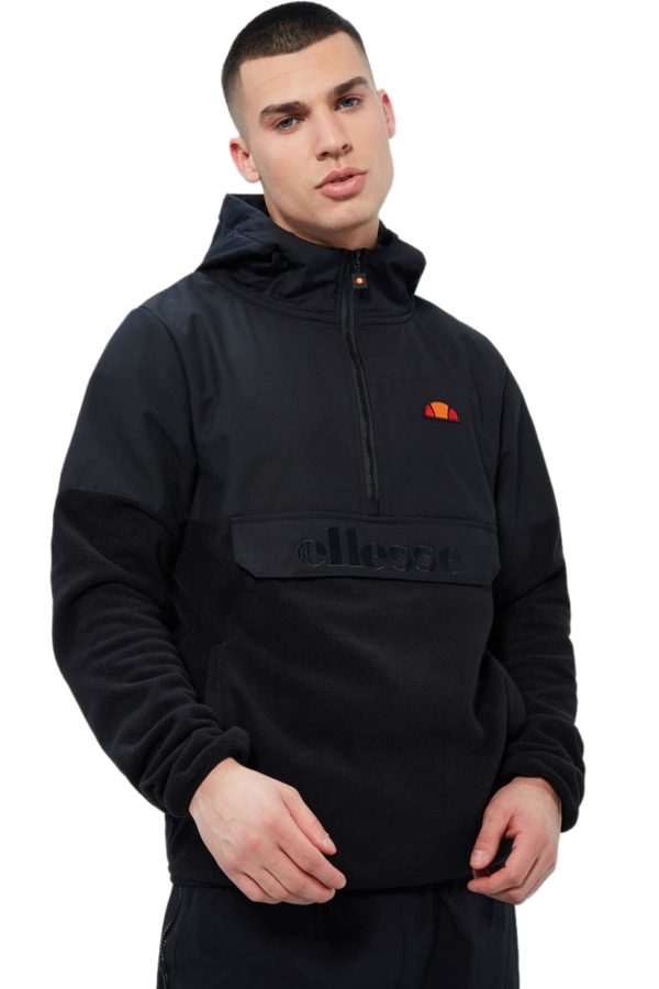 ELLESSE 'FRECCIA' OVERHEAD JACKET ΑΝΔΡIKO SHR09756-BLACK/Μαύρο