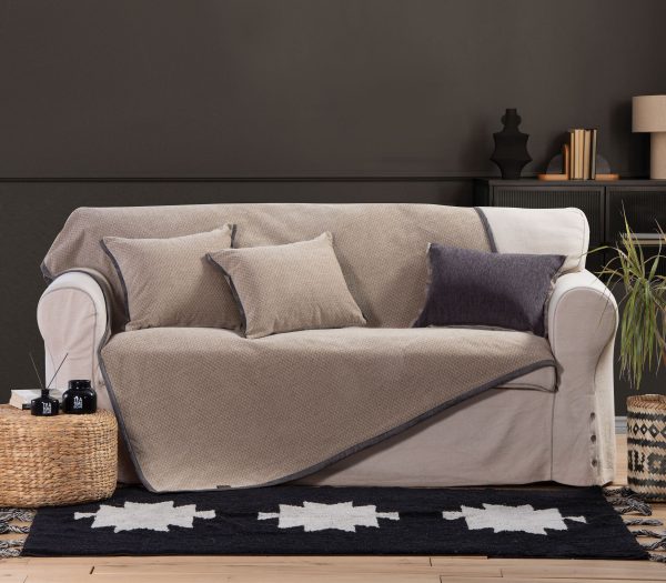 Nef&Nef ΡΙΧΤΑΡΙ ΤΡΙΘΕΣΙΟΥ ΚΑΝΑΠΕ BRAND 170X300 034627-Beige/Μπέζ