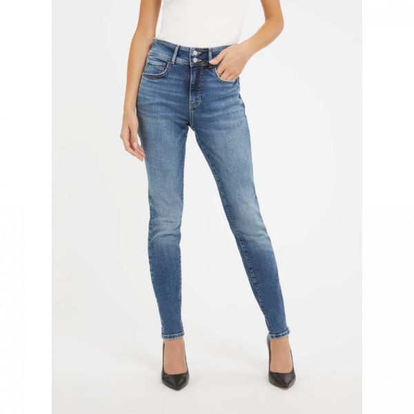 Guess Γυναικείο Jean Παντελόνι σε Skinny Εφαρμογή W3BA35D56D2-BSPE-Light Blue/Ανοιχτό Μπλέ