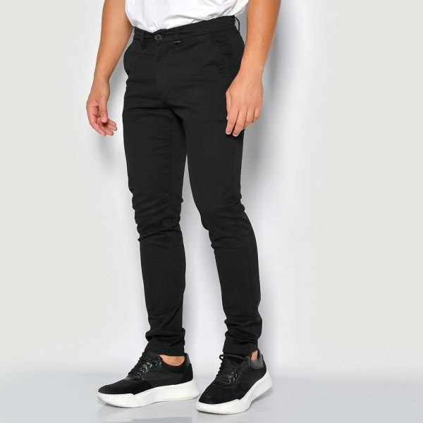 Brokers ΠΑΝΤΕΛΟΝΙ CHINO ΑΝΔΡΙΚΟ ΒΑΜΒΑΚΕΡΟ SLIM FIT 23514-401-451-BLACK/Μαύρο