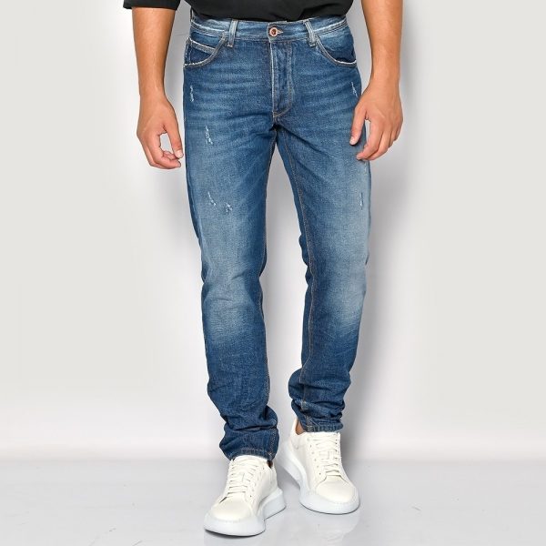 Brokers ΑΝΔΡΙΚΟ ΠΑΝΤΕΛΟΝΙ JEAN REGULAR FIT ΜΕ ΞΕΒΑΜΜΑ 23513-205-301-BLUE/Μπλέ