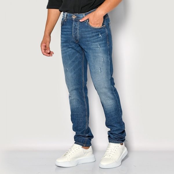 Brokers ΑΝΔΡΙΚΟ ΠΑΝΤΕΛΟΝΙ JEAN REGULAR FIT ΜΕ ΞΕΒΑΜΜΑ 23513-205-301-BLUE/Μπλέ