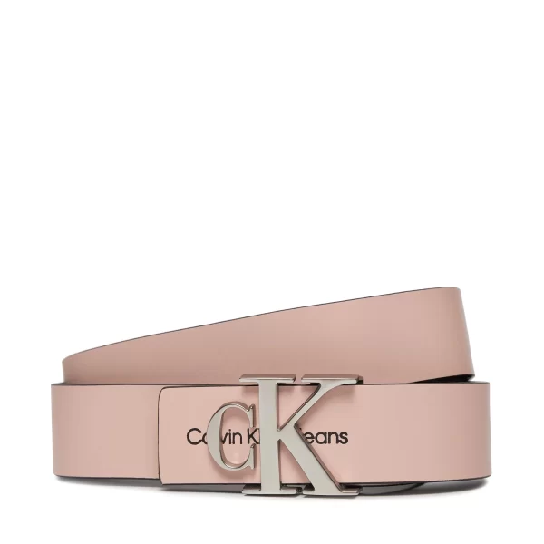 Calvin Klein Γυναικεία Ζώνη Monogram Hardware 30Mm - K60K610281 TFT - Ροζ/Pale Conch