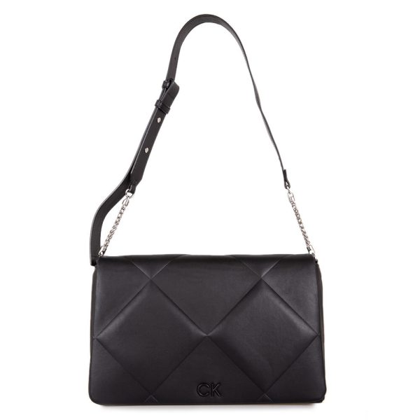 Calvin Klein Γυναικεία Τσάντα Quilt Large Shoulder - K60K611664 BEH - Μαύρη/Black