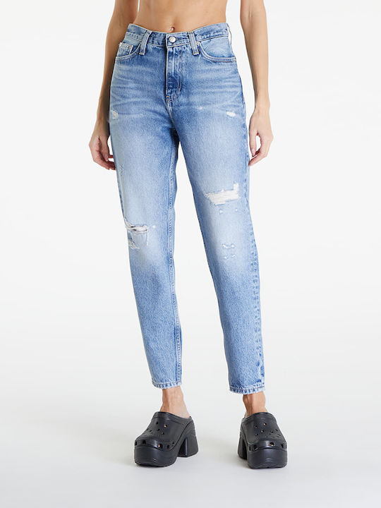 Calvin Klein Γυναικείο Jean Παντελόνι Μom fit - J20J223310 1AA - Ανοιχτό Τζιν/Denim Light