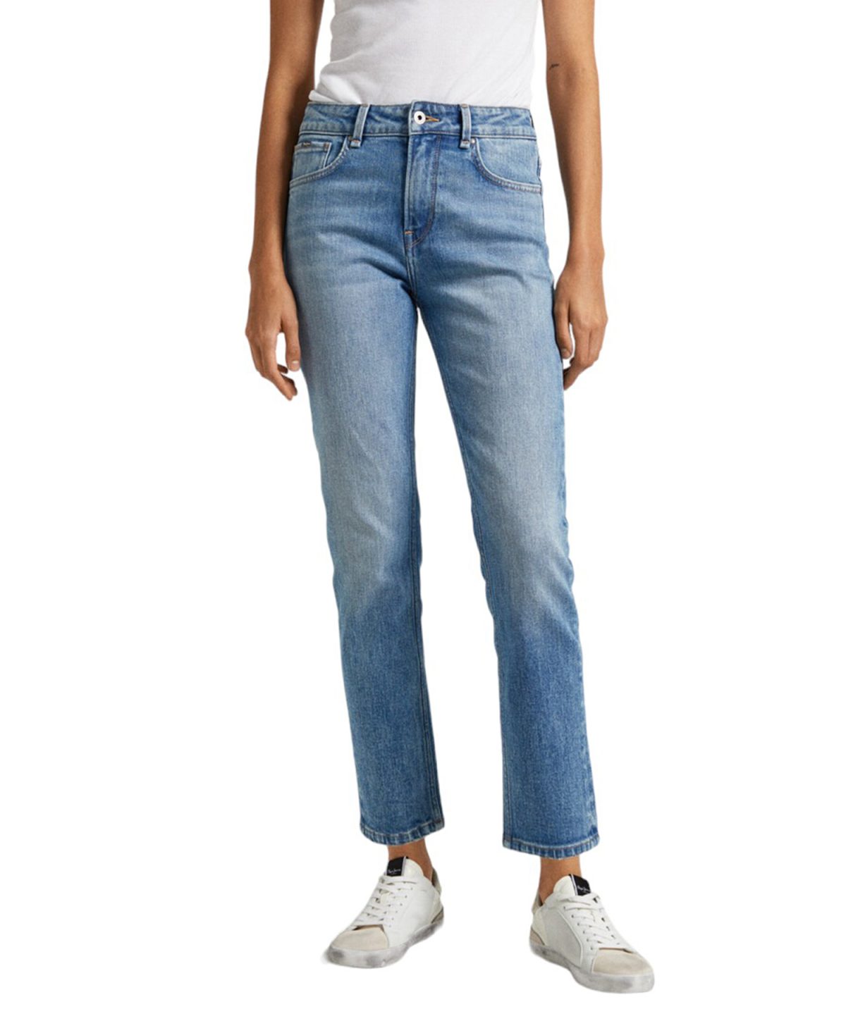 Pepe Jeans Γυναικείο Τζιν Παντελόνι Straight -  PL204592MI78 000 - Τζιν Μπλε/Denim Blue