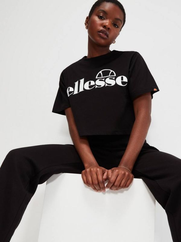 Ellesse Γυναικείο T-shirt "Silo cropped" - SGP16452 011 - Μαύρο/Black