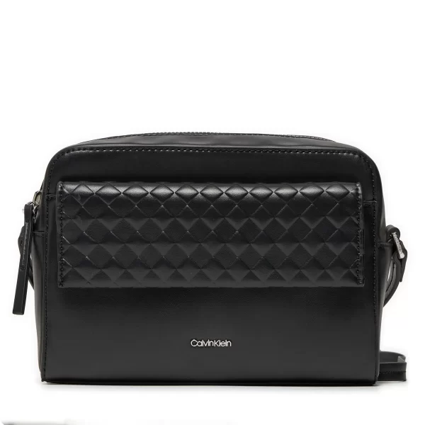 Calvin Klein Γυναικεία Τσάντα Mini Quilt Camera Bag - K60K611884 BEH - Μαύρο/Black