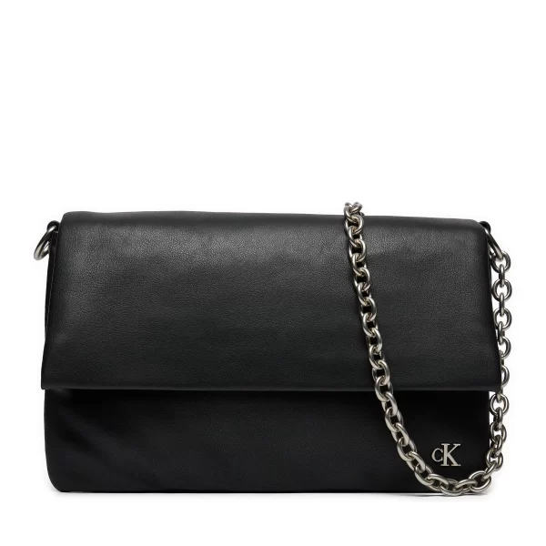 Calvin Klein Γυναικεία Τσάντα Micro Mono Chain Ew Flap25 - K60K611947 ΒΕΗ - Μαύρο/Black