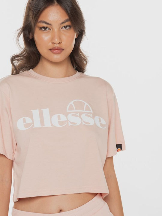 Ellesse Γυναικείο T-shirt "Silo cropped" - SGP16452 808 - Ανοιχτό Ροζ/Light Pink