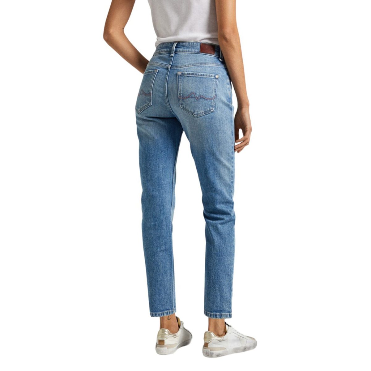 Pepe Jeans Γυναικείο Τζιν Παντελόνι Straight -  PL204592MI78 000 - Τζιν Μπλε/Denim Blue