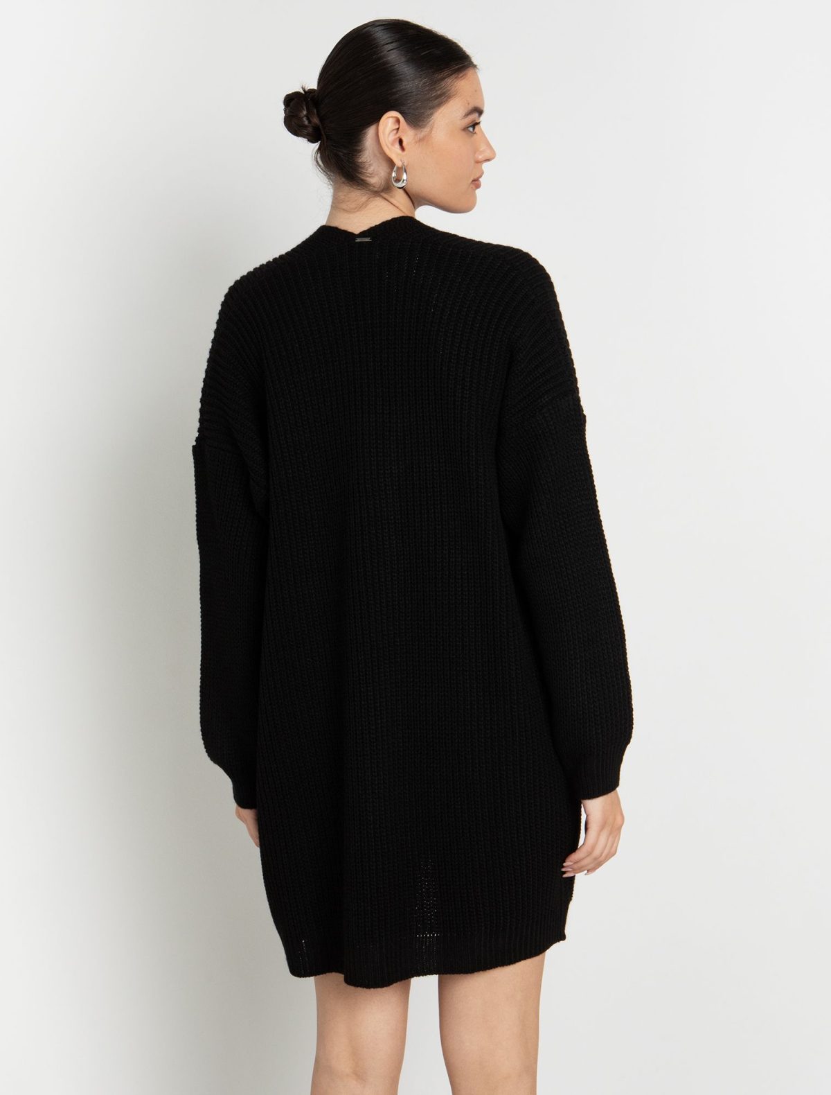 Toi&Moi Oversized πλεκτή ζακέτα 70-4789-224-Black/Μαύρο