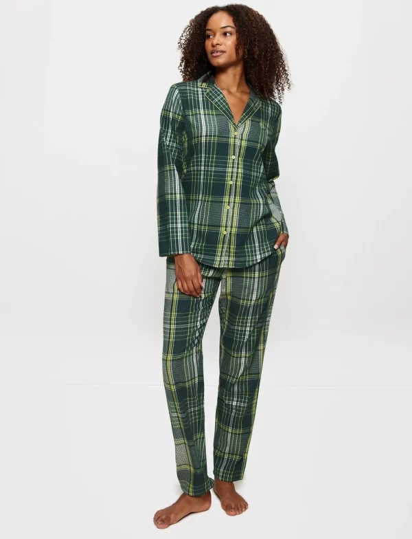 Triumph Boyfriend PW X Checks - Pyjamas TRU10216554-Green/Πράσινο