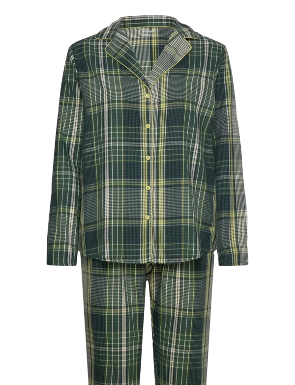 Triumph Boyfriend PW X Checks - Pyjamas TRU10216554-Green/Πράσινο